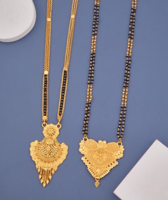 TheSanga bestseller Combo of 2 Traditional Brass Mangalsutra