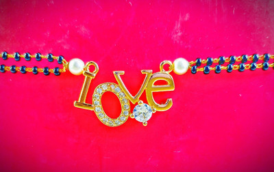 COLOUR OUR DREAMS Fancy Classy Women's Hand Mangalsutra Bracelet Alloy Mangalsutra