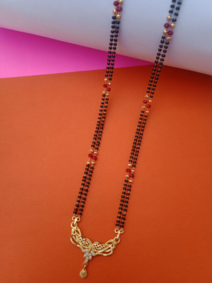 khushi enterprise Traditional Gold Plated Micro Polish Mangalsutra Brass Mangalsutra