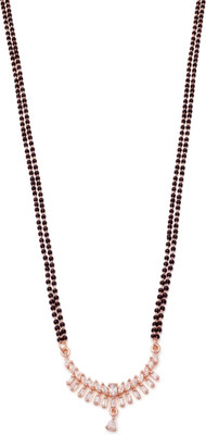 CLONEO Latest and Trending Design Rose Gold Plated Mangalsutra Brass Mangalsutra