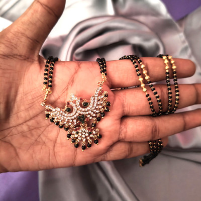 PVG Horizon Traditional Ethnic Trendy Mangalsutra Tanmaniya 24 inch Nallapusalu Alloy Mangalsutra