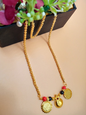 shankhraj mall A Touch of Elegance Trendy Fashion Jewellery Mangalsutra to Elevate Your Style Brass Mangalsutra