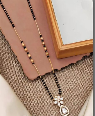 Matram Brass Gold Plated Mangalsutra For Women Brass Mangalsutra