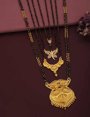 wuzela Best 1 Gram Gold Mangalsutra Brass Mangalsutra