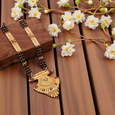 RAACZION Best 1 Gram Gold Mangalsutra Brass Mangalsutra