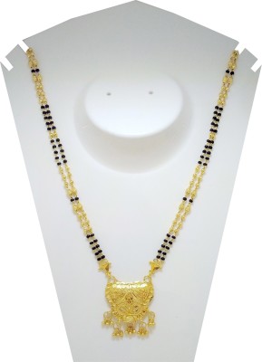 Miraya Designer Fancy Partywear Alloy Gold-Plated Mangalsutra For Women Alloy Mangalsutra