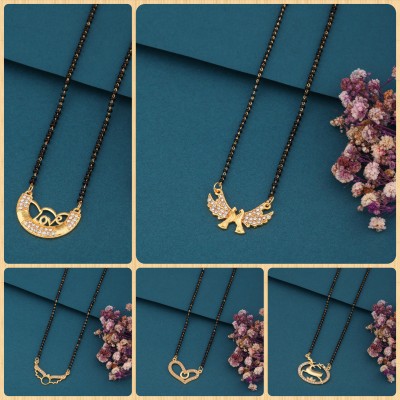 EthnicEmbrace Sophisticated Stardust Brass Mangalsutra