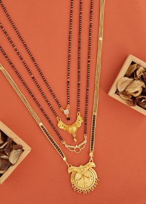 wuzela Best 1 Gram Gold Mangalsutra Brass Mangalsutra