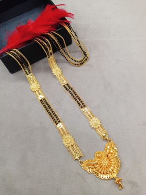 SHANKH-KRIVA Gold Plated Letest & Designer Mangalsutra For Women_100675 Alloy Mangalsutra