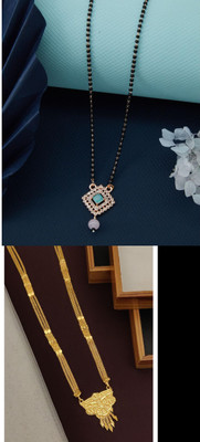 NirjaFAshion Modern Unique & Meaningful Sacred Bond, Stylish Design Women's Mangalsutra Alloy Mangalsutra