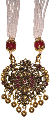 Akash Women Traditional Multi-Layer Beaded Necklace Alloy Mangalsutra