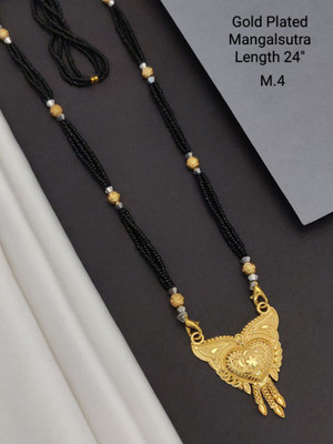 RRSaless Gold plated Mangalsutra Alloy Mangalsutra