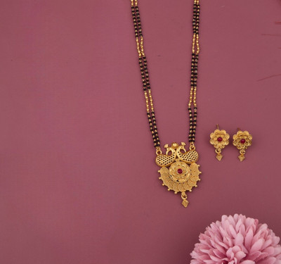 WoyGems Alloy Gold-plated Multicolor Jewellery Set(Pack of 2)