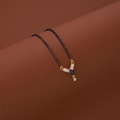 shyam enterprises Shyam Enterprise Gold Plated Mangalsutra For Women Alloy Mangalsutra