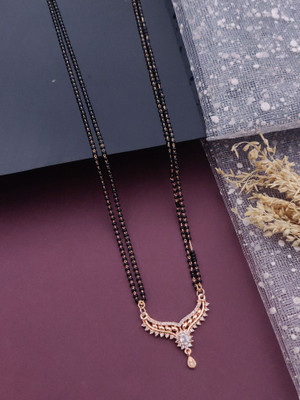 CLONEO Latest and Trending Design Rose Gold Plated Mangalsutra Brass Mangalsutra