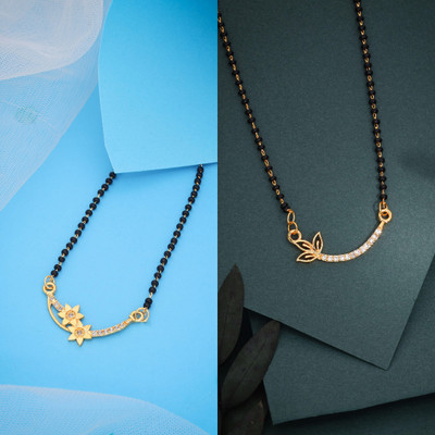 Vedda 2 PCS gold-plated Mangalsutra for Women Brass Mangalsutra