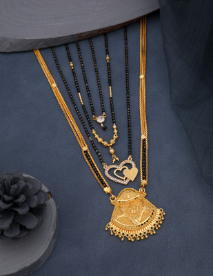 WoyGems gold mangalsutra Alloy Mangalsutra
