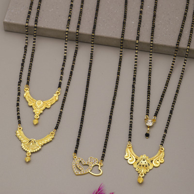 Vemesthi mangalsutra for women Brass, Crystal Mangalsutra