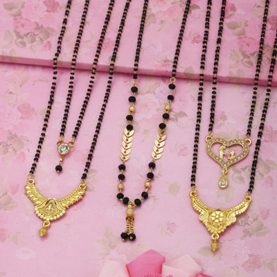 VEMISHTI Gold Mangalsutra For women Stylish Brass Mangalsutra Brass Mangalsutra