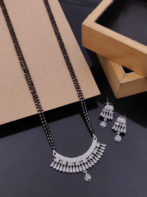 CHOPDA BUSSINESS HUB Alloy Silver, Black Jewellery Set(Pack of 1)