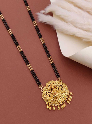 LIVENTA South Indian Traditional Temple Jewellery for Women Brass Mangalsutra