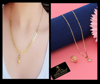 Vraj india Metal Gold-plated Gold Jewellery Set(Pack of 1)