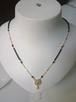 kuldevi enterprise Aquamarine Gold-plated Plated Alloy Chain