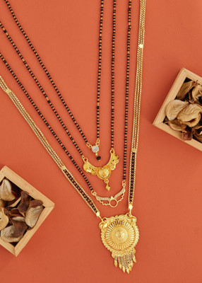 WoyGems gold mangalsutra Alloy Mangalsutra