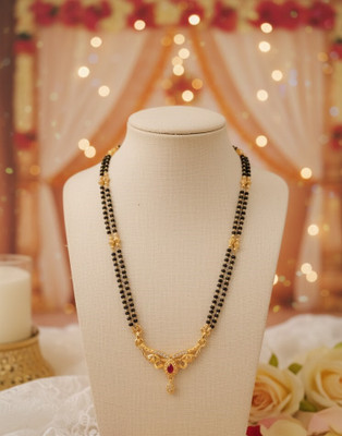 khushi enterprise Traditional Gold Plated Micro Polish Mangalsutra Brass Mangalsutra