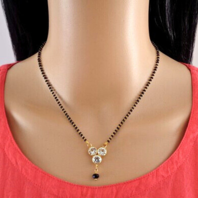 Domox mangalsutra for women B03 Copper, Brass, Crystal Mangalsutra
