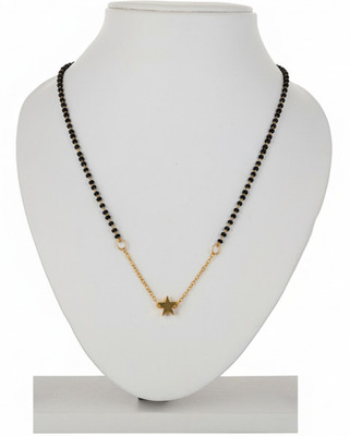Mahitex Modern Daily Wear Gold Star Pendant Mangalsutra Alloy Mangalsutra