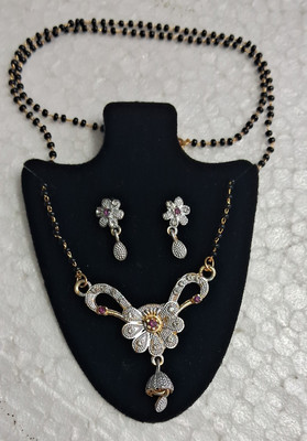 IQBAL MERCHANDISER Alloy Silver White Jewellery Set(Pack of 1)