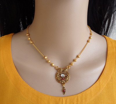 RAMDEV ART FASHION JEWELLERY Art Designer and Stylish alloy Mangalsutra for Women Alloy Mangalsutra