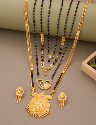 bulsenk Alloy Gold-plated Gold Jewellery Set(Pack of 4)