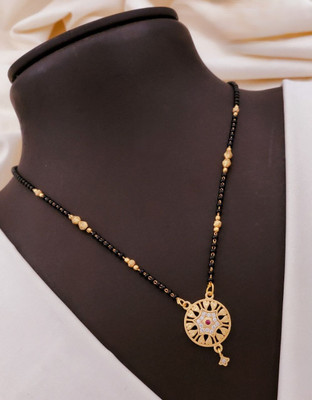 SHIVAY FASHION HUB Khodalkrua Jewellery New designer Gold plated Mangalsutra Alloy Mangalsutra