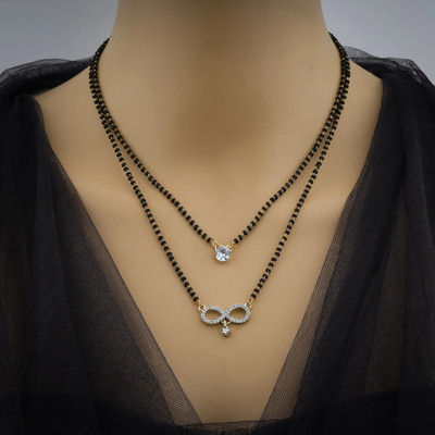 amariya Stone Aliya ( Double China SER 18 inch ) Brass Mangalsutra