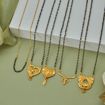 wuzela Best 1 Gram Gold Mangalsutra Brass Mangalsutra