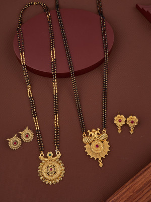 wuzela Best 1 Gram Gold Mangalsutra Brass Mangalsutra