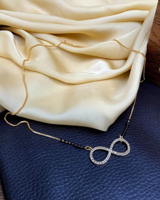 zorvi EIGHTE SHORT MANGALSUTRA Brass Mangalsutra