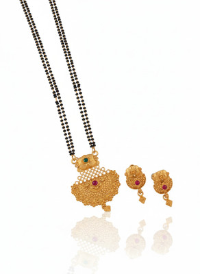 LaChoiceIt Beautiful and Unique Trending Design Pendant Mangalsutra with 24 Inch Long Chain Brass, Alloy Mangalsutra