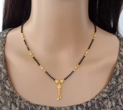 Mak Beautic Gold Plated Ramdev Design for women Alloy Mangalsutra