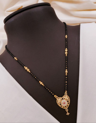 SHIVAY FASHION HUB Khodalkrua Jewellery New designer Gold plated Mangalsutra Alloy Mangalsutra