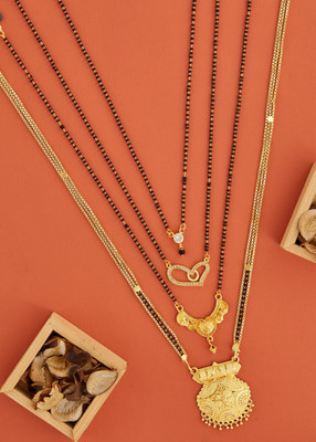 WoyGems gold mangalsutra Alloy Mangalsutra