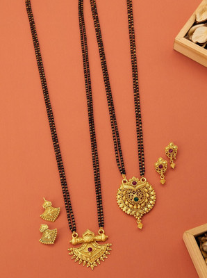 woyra Brass Gold Jewellery Set(Pack of 1)