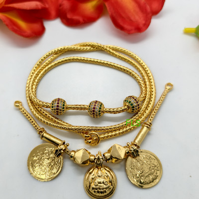 Renus Fashion 1gm Gold Plated Impon 24 inces Chain with Traditional Mangalasutra Copper Mangalsutra