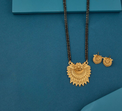 Enpong Alloy Gold-plated Gold Jewellery Set(Pack of 2)