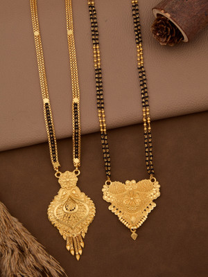 VEMISHTI Brass, Crystal Mangalsutra