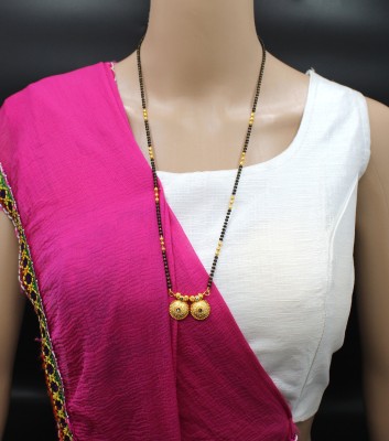 SONI DESIGNS 24-inch golden Pendant Mangalsutra for Women Brass Mangalsutra