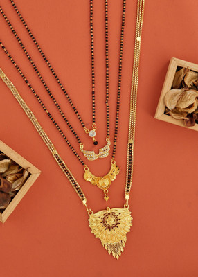 jizshou gold mangalsutra Alloy Mangalsutra