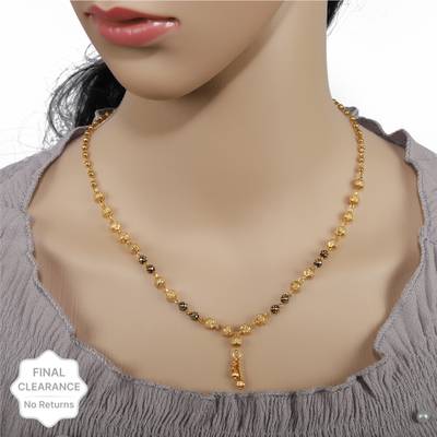 Gold mani mangalsutra price best sale
